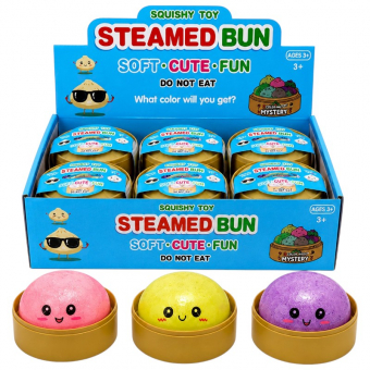 Купить Игрушка сквиш-пельмень "Squishy Dumpling" флуоресцентный  8.5 см. оптом